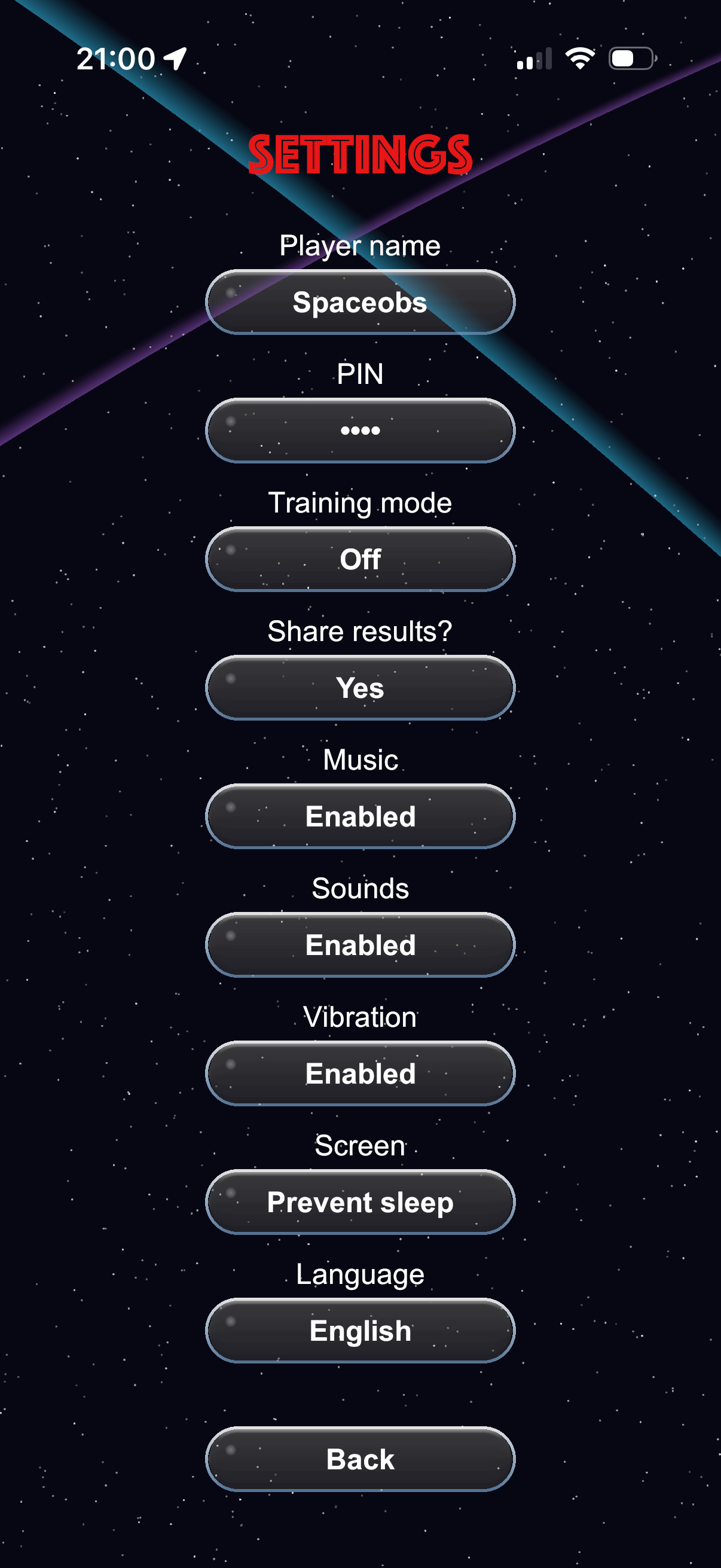 Settings